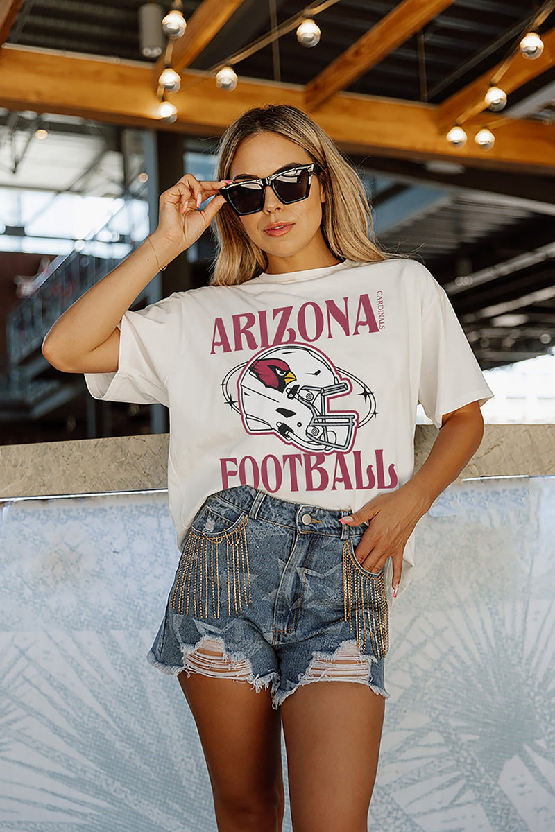 ARIZONA CARDINALS VICTORIOUS VIXEN SHORT SLEEVE FLOWY TEE