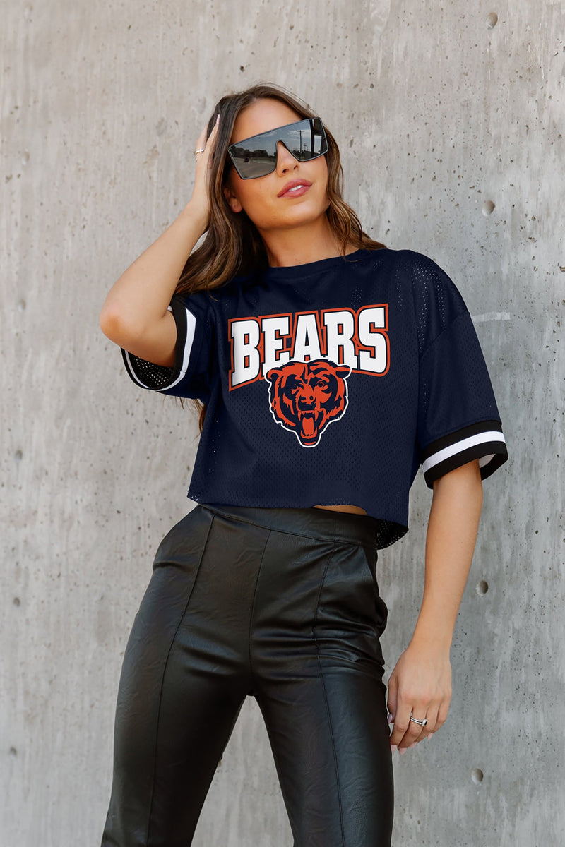 GC x NFL Chicago Bears Automatic Down Lightweight Sporty Top with Striped Sleeve Detail M / Navy