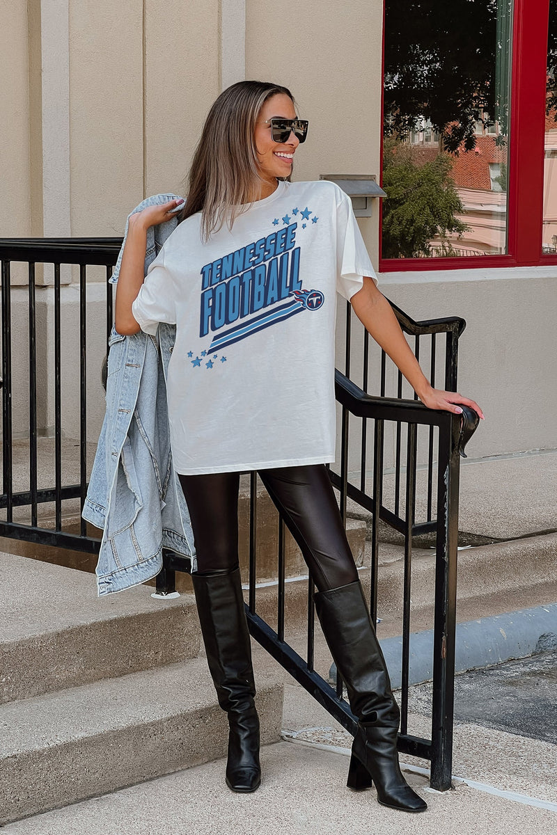 TENNESSEE TITANS COMING IN HOT OVERSIZED CREWNECK TEE – GAMEDAY