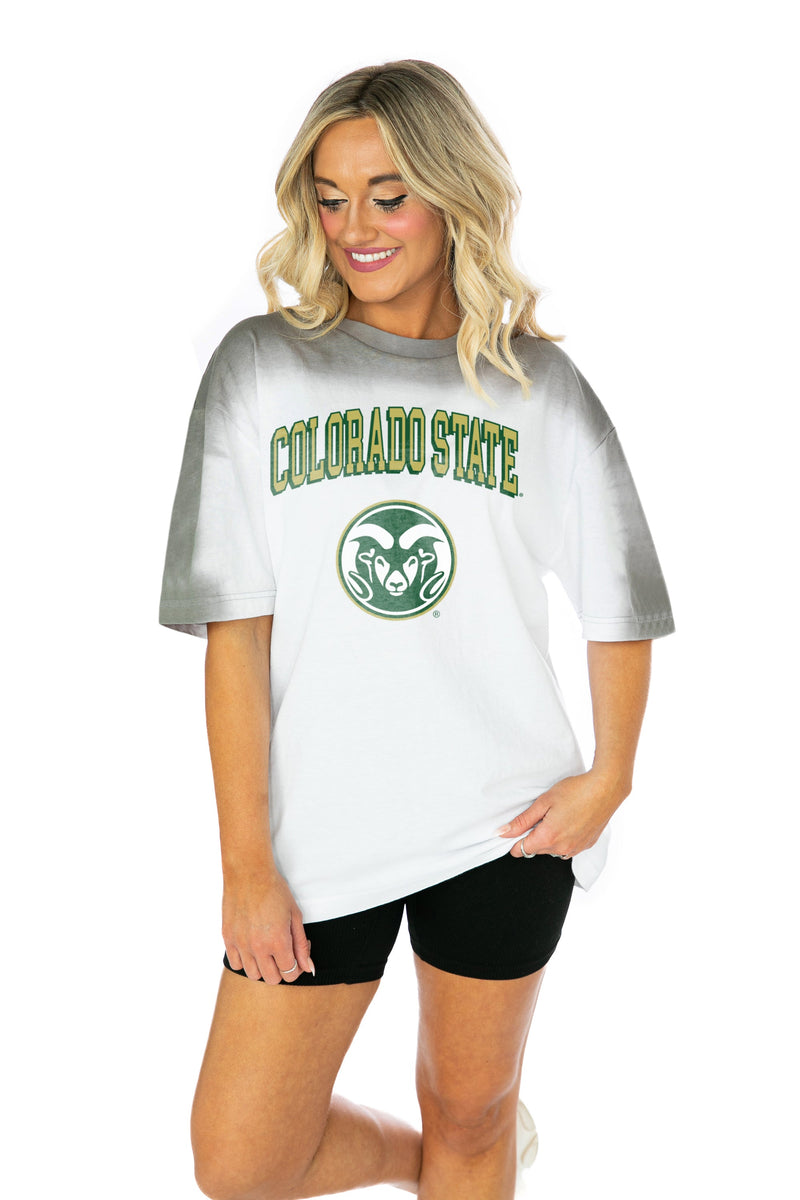 NCAA Colorado State Rams Women's Long Sleeve Color Block T-Shirt