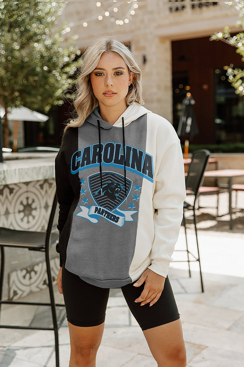 GC x NFL Carolina Panthers Take The Field Tri-Color Block Hooded Fleece Pullover XL / Black/Ivory