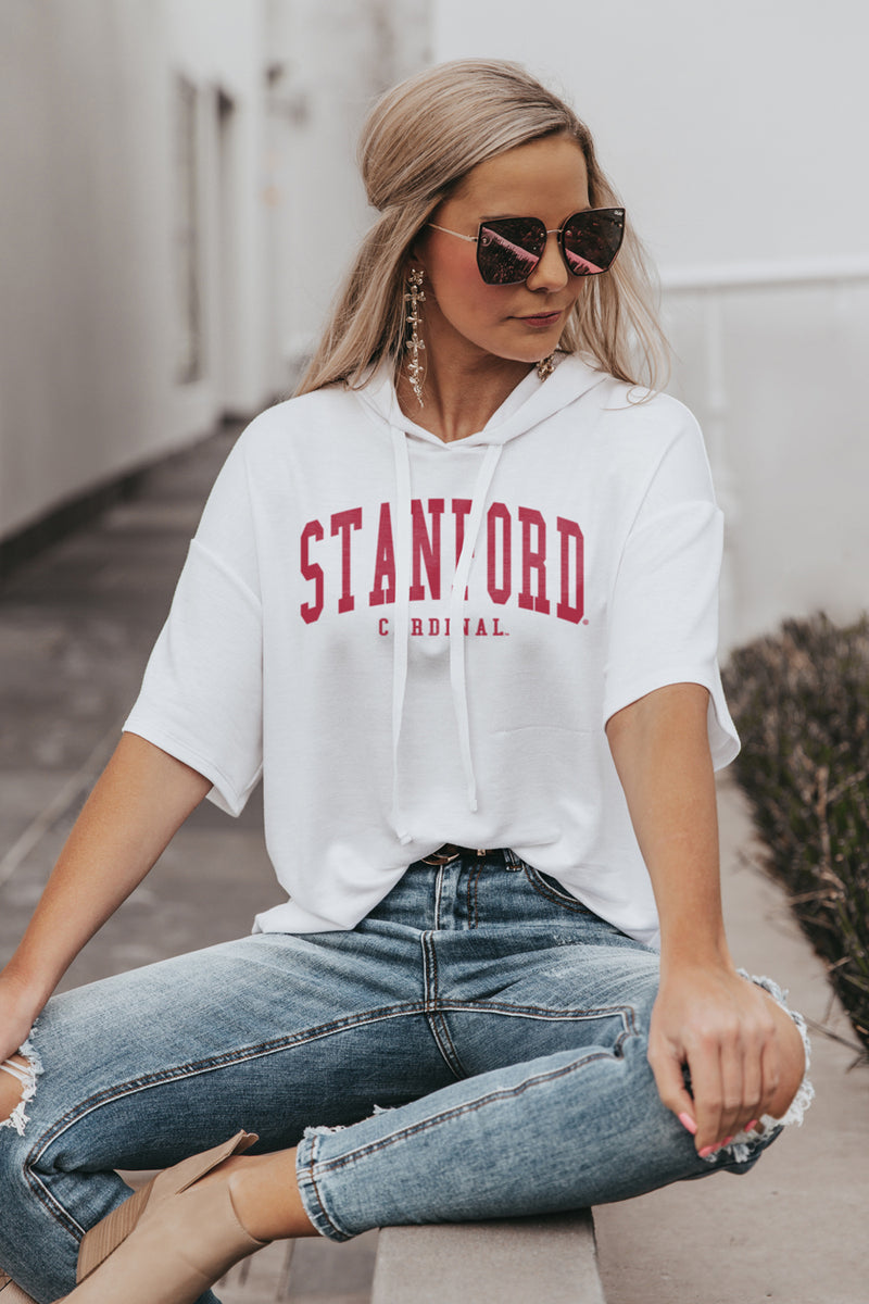 Women's Gameday Couture White Stanford Cardinal Get Goin' Oversized T-Shirt