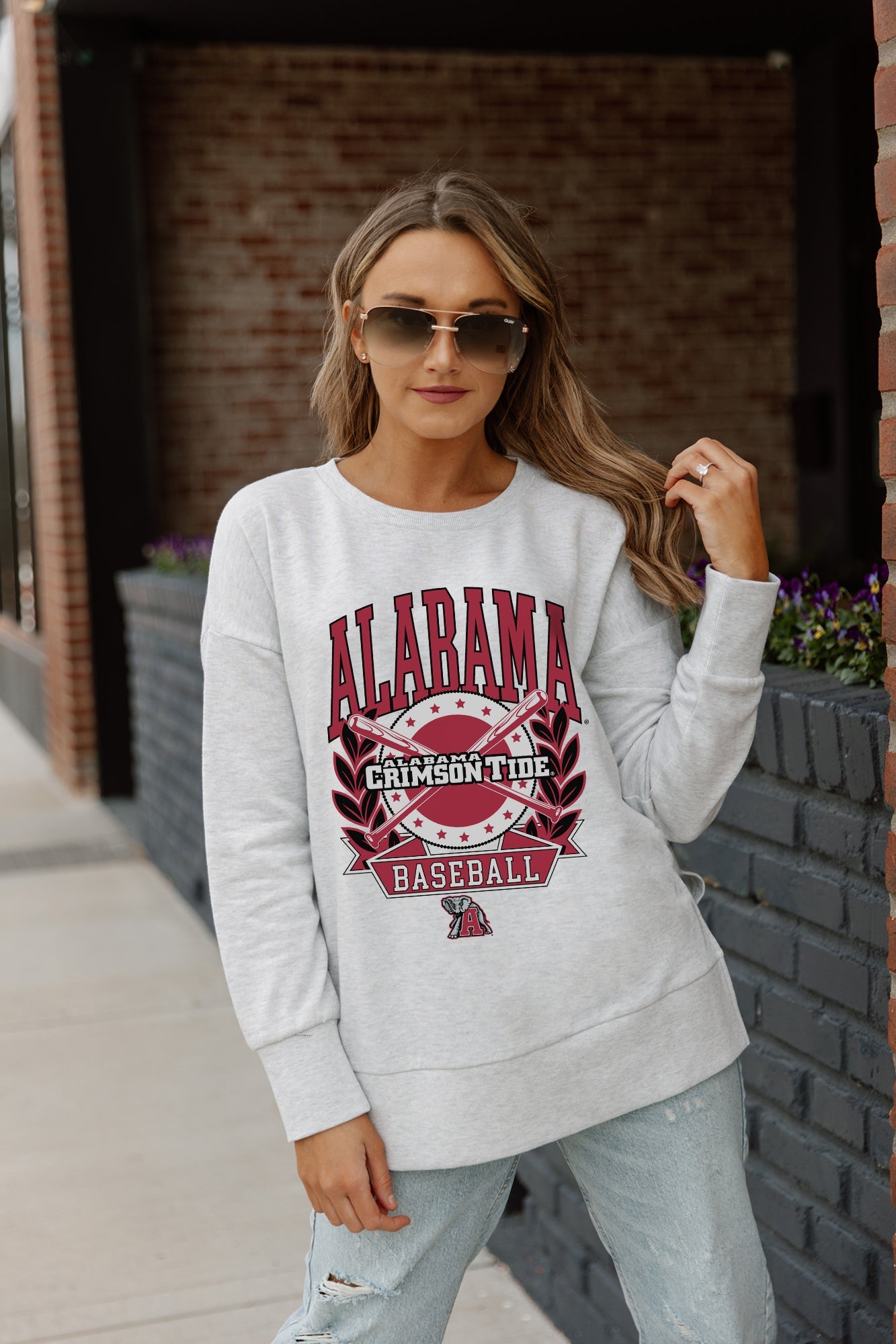 ALABAMA CRIMSON TIDE BASES LOADED SIDE SLIT PULLOVER