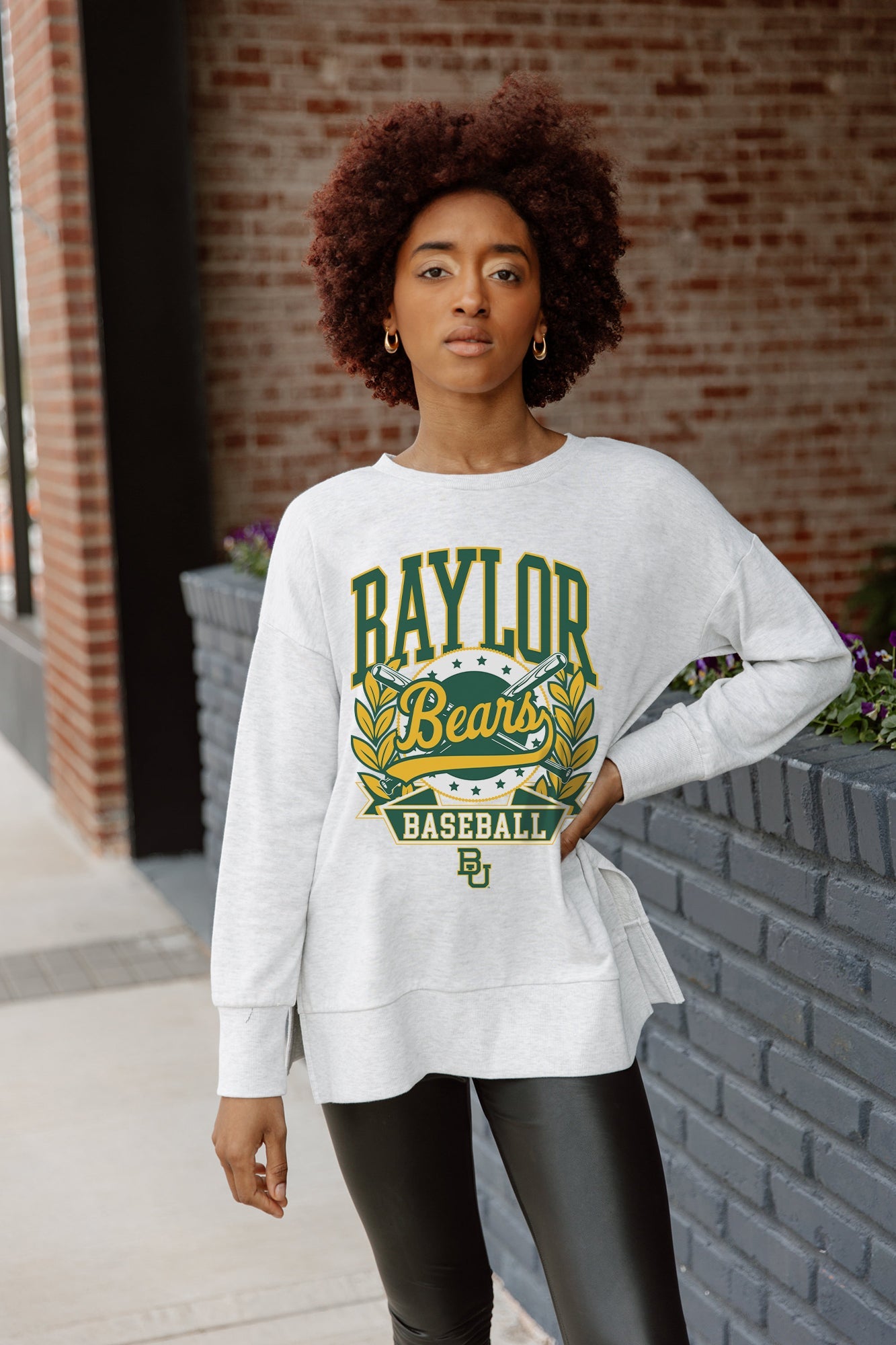 BAYLOR BEARS BASES LOADED SIDE SLIT PULLOVER