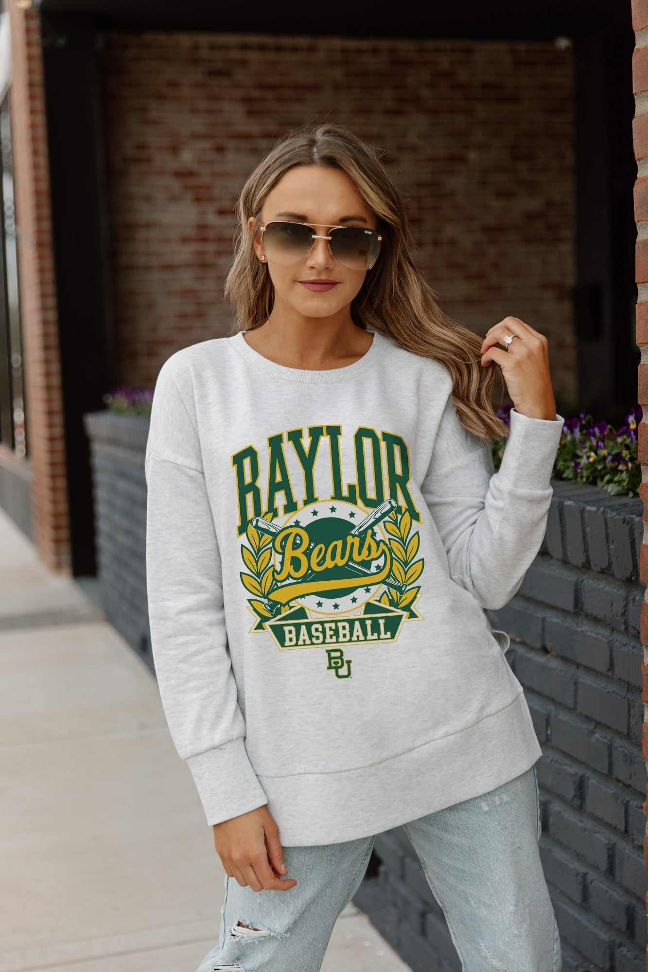 BAYLOR BEARS BASES LOADED SIDE SLIT PULLOVER