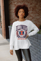 ILLINOIS FIGHTING ILLINI BASES LOADED SIDE SLIT PULLOVER