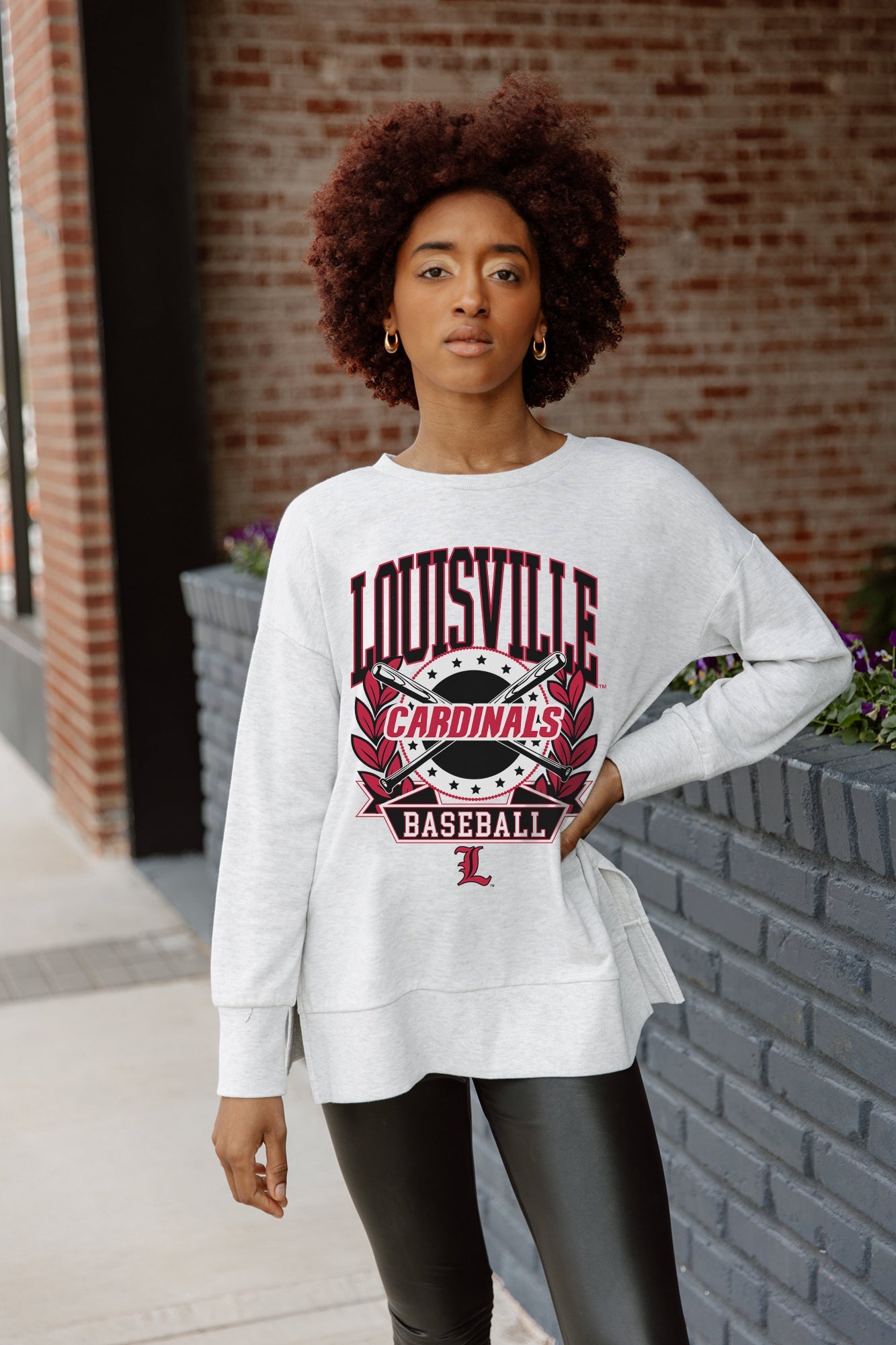 LOUISVILLE CARDINALS BASES LOADED SIDE SLIT PULLOVER