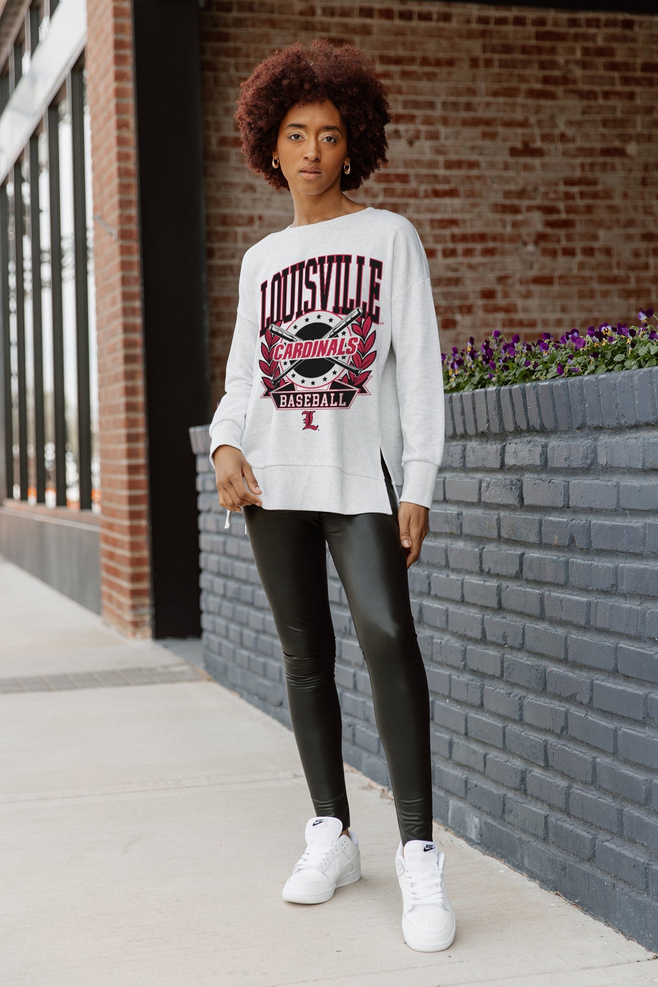 LOUISVILLE CARDINALS BASES LOADED SIDE SLIT PULLOVER