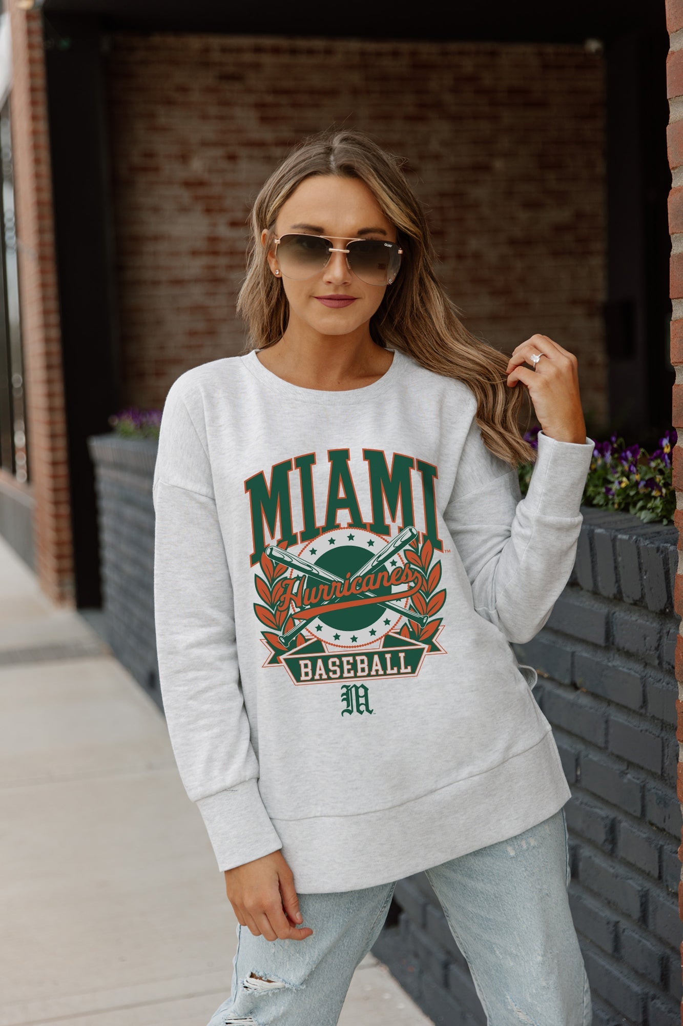 MIAMI HURRICANES BASES LOADED SIDE SLIT PULLOVER