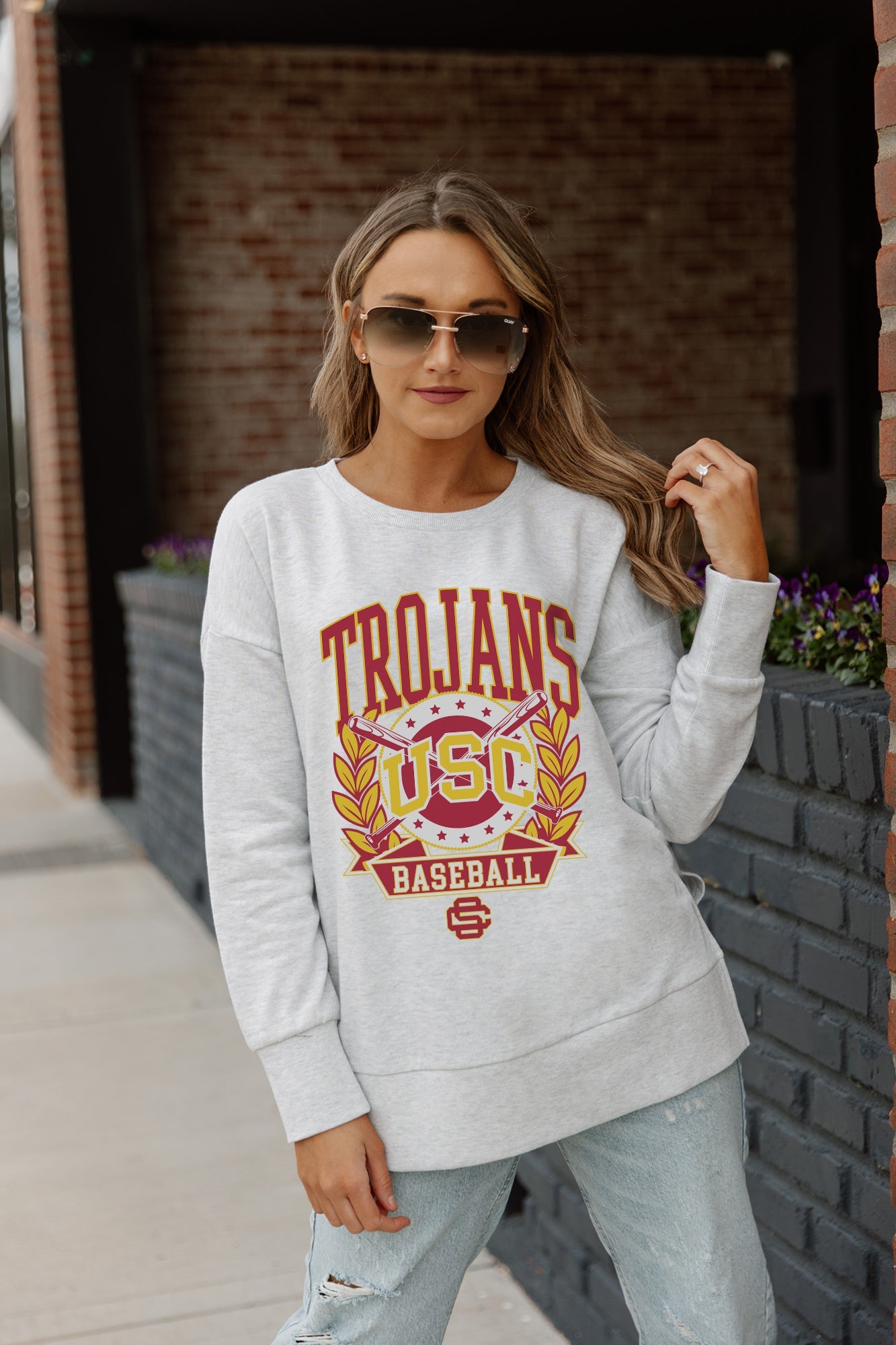 USC TROJANS BASES LOADED SIDE SLIT PULLOVER