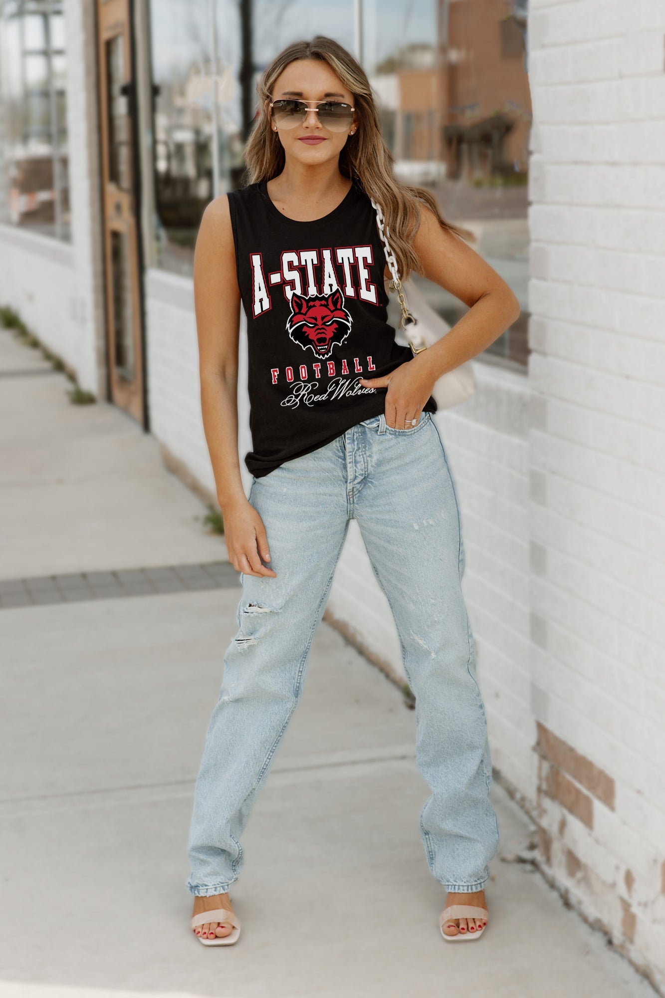 ARKANSAS STATE RED WOLVES PRESEASON OPENER RACERBACK TANK TOP