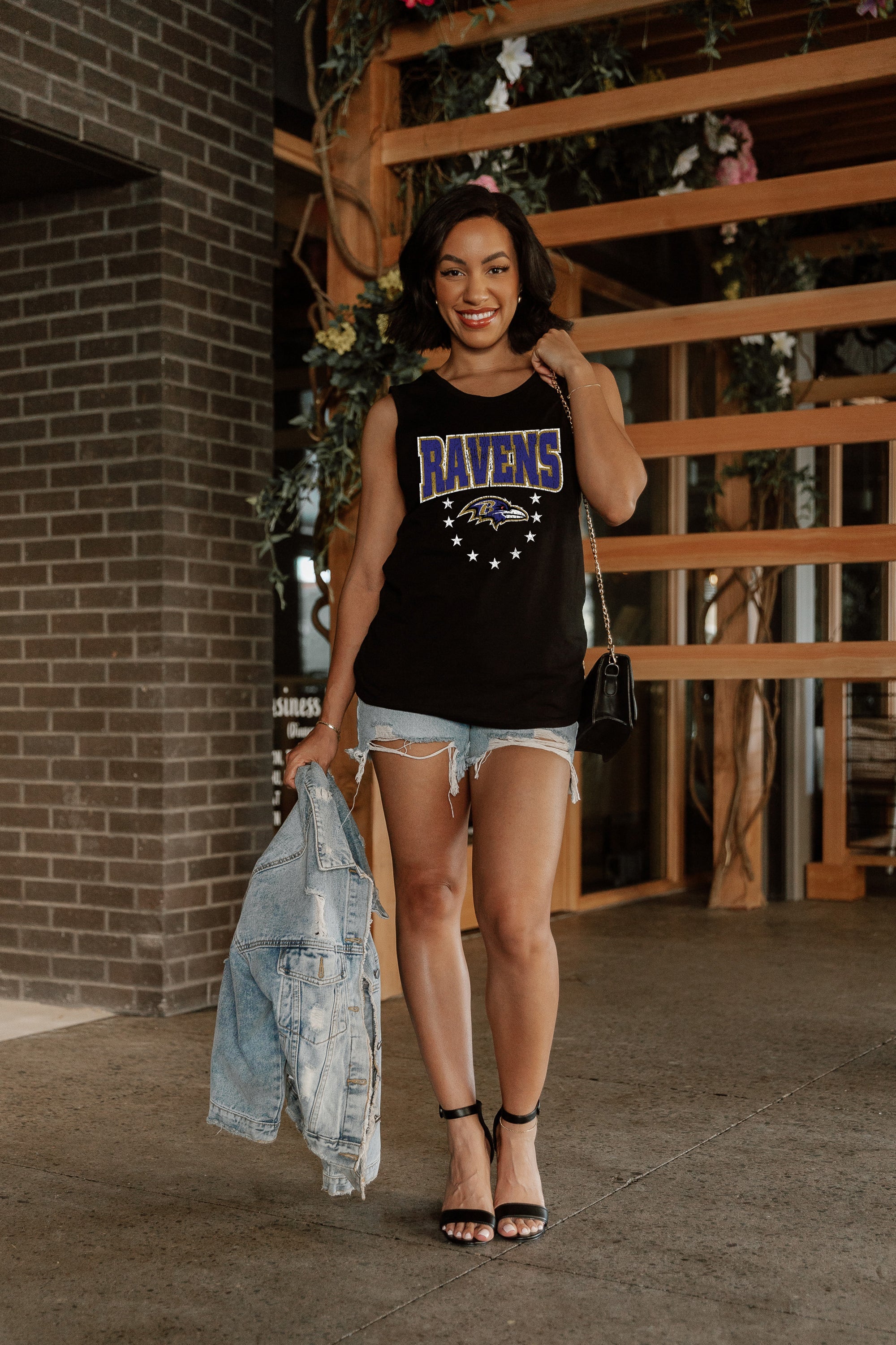 BALTIMORE RAVENS BABY YOU'RE A STAR RACERBACK TANK TOP