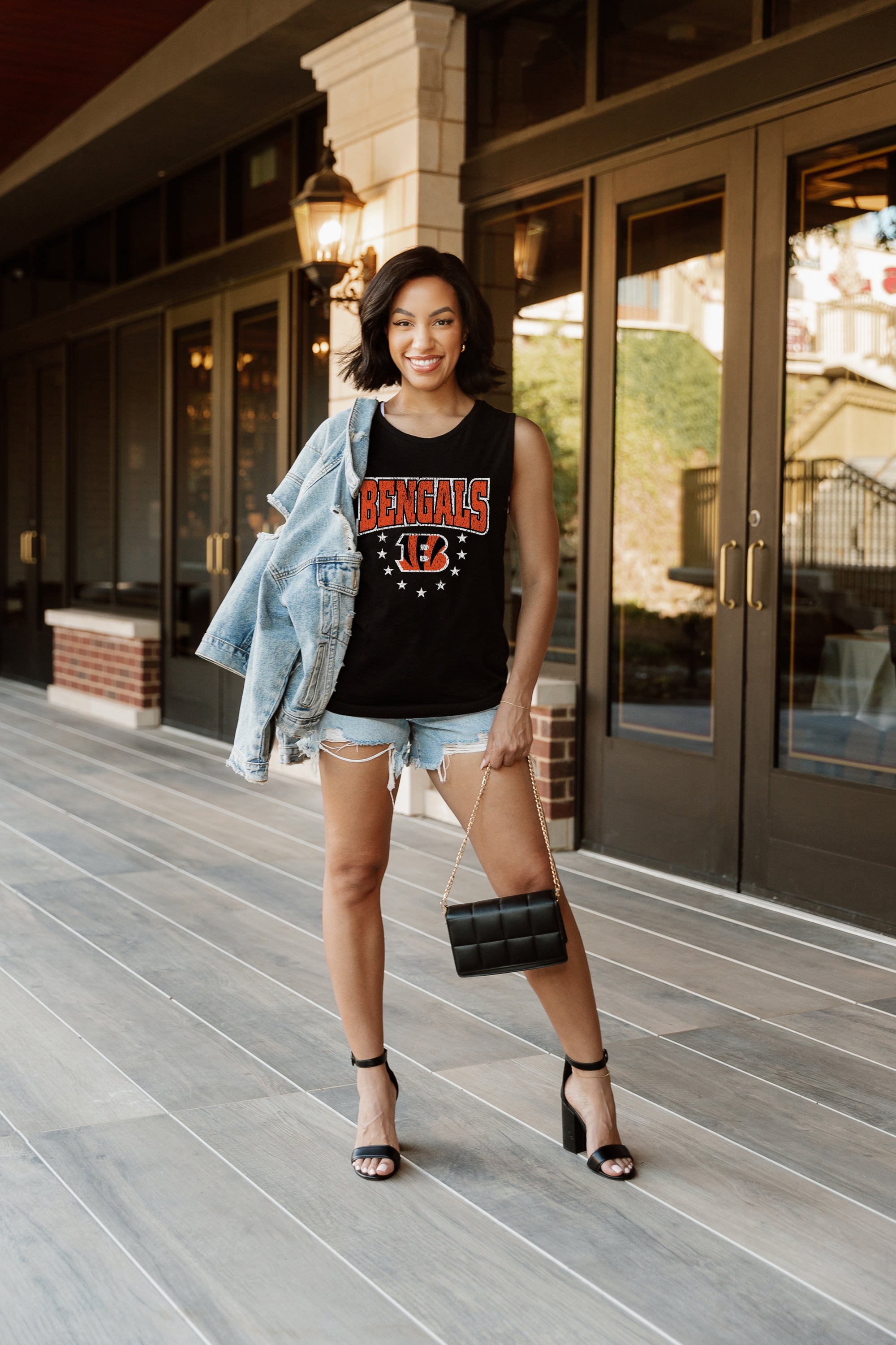 CINCINNATI BENGALS BABY YOU'RE A STAR RACERBACK TANK TOP