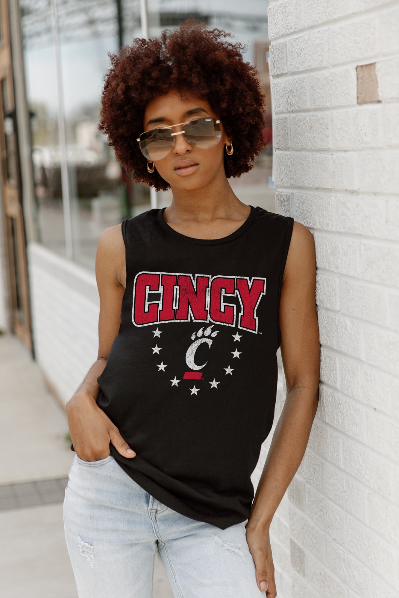 CINCINNATI BEARCATS BABY YOU'RE A STAR RACERBACK TANK TOP