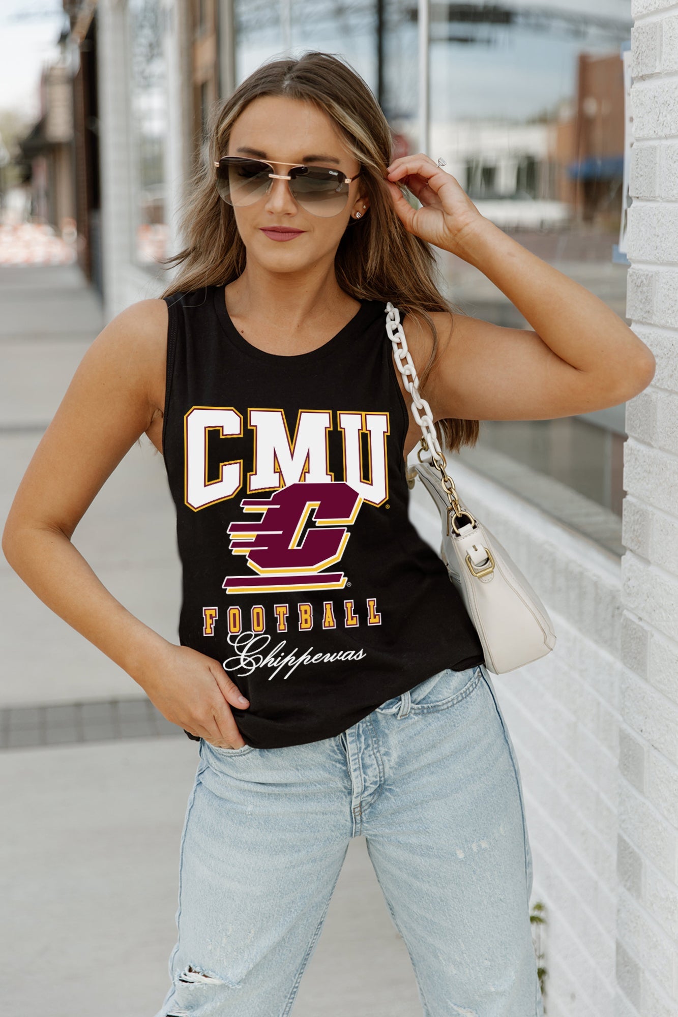 CENTRAL MICHIGAN CHIPPEWAS PRESEASON OPENER RACERBACK TANK TOP