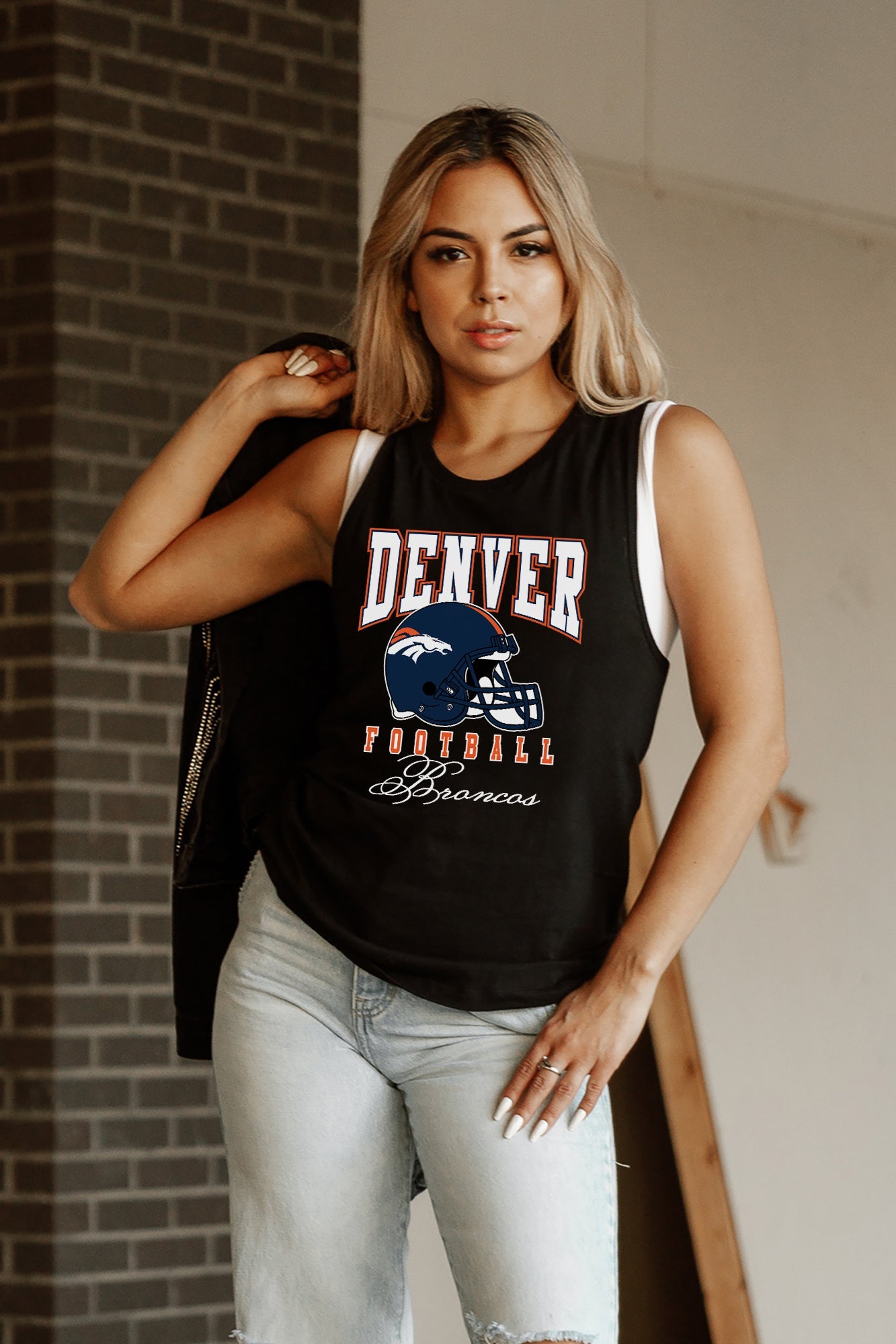 DENVER BRONCOS PRESEASON OPENER RACERBACK TANK TOP