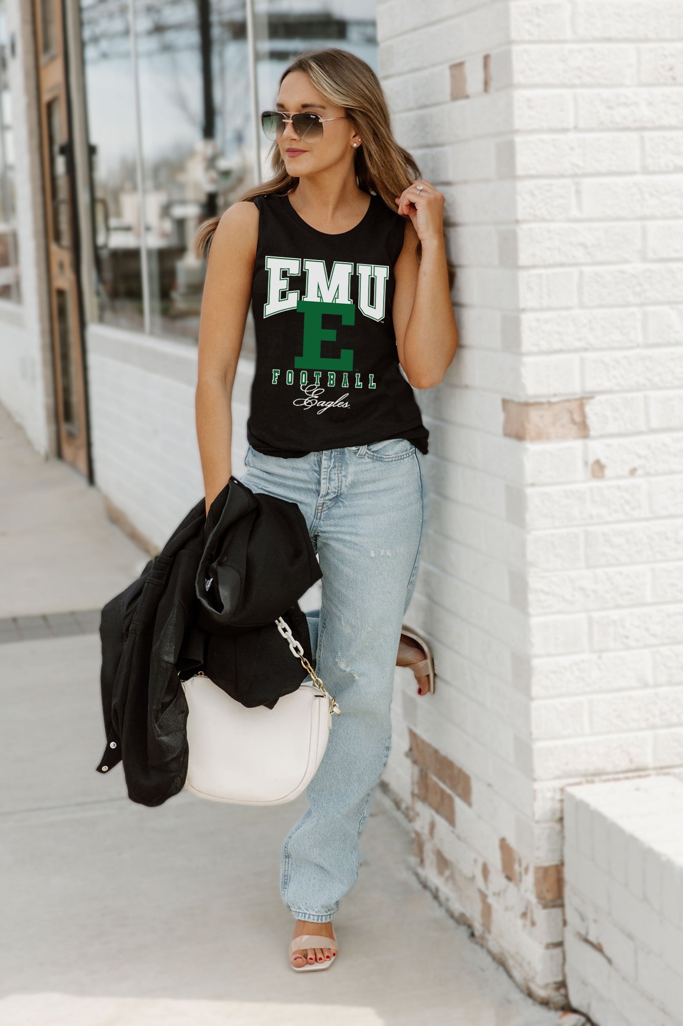 EASTERN MICHIGAN EAGLES PRESEASON OPENER RACERBACK TANK TOP