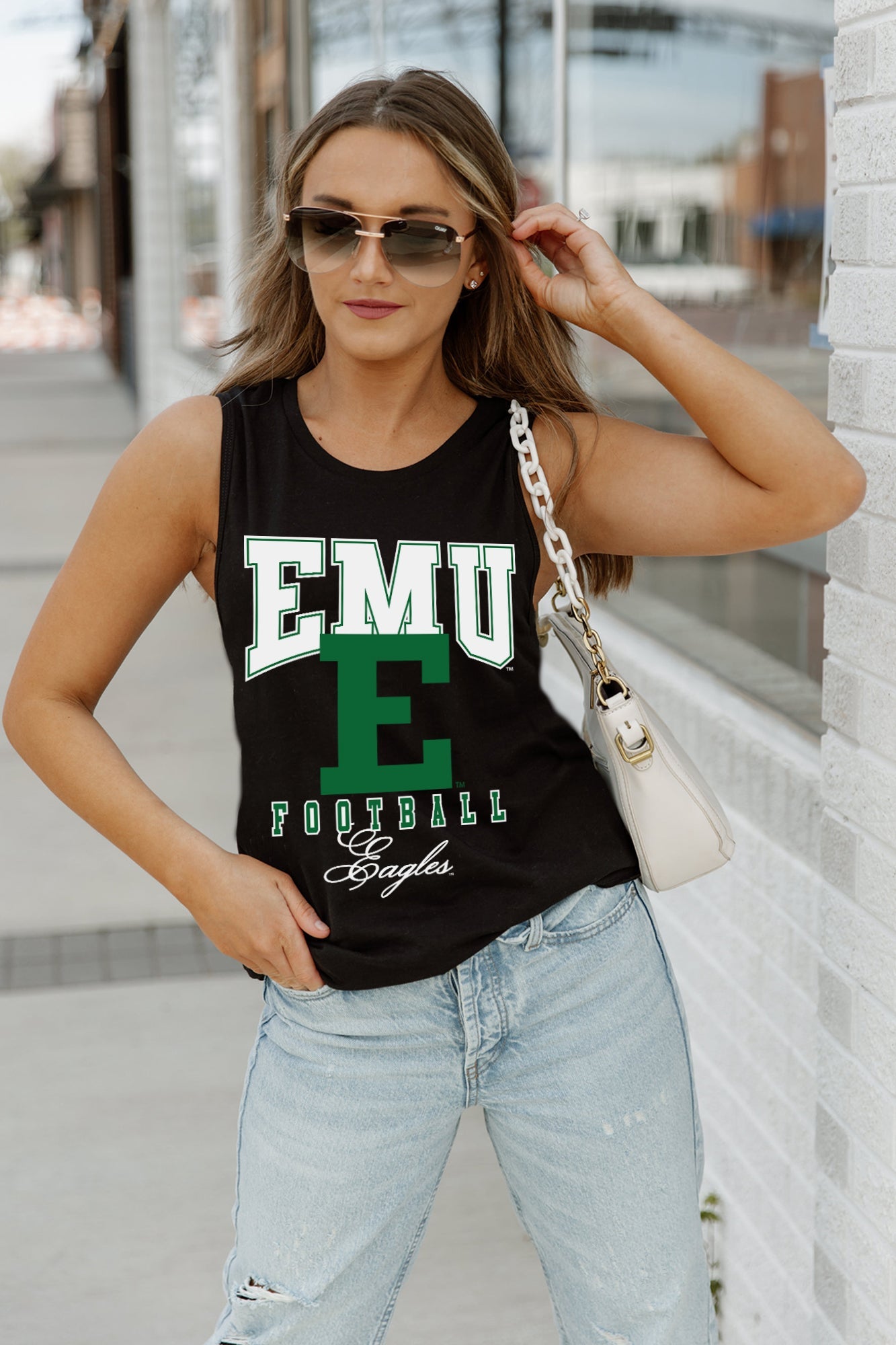 EASTERN MICHIGAN EAGLES PRESEASON OPENER RACERBACK TANK TOP