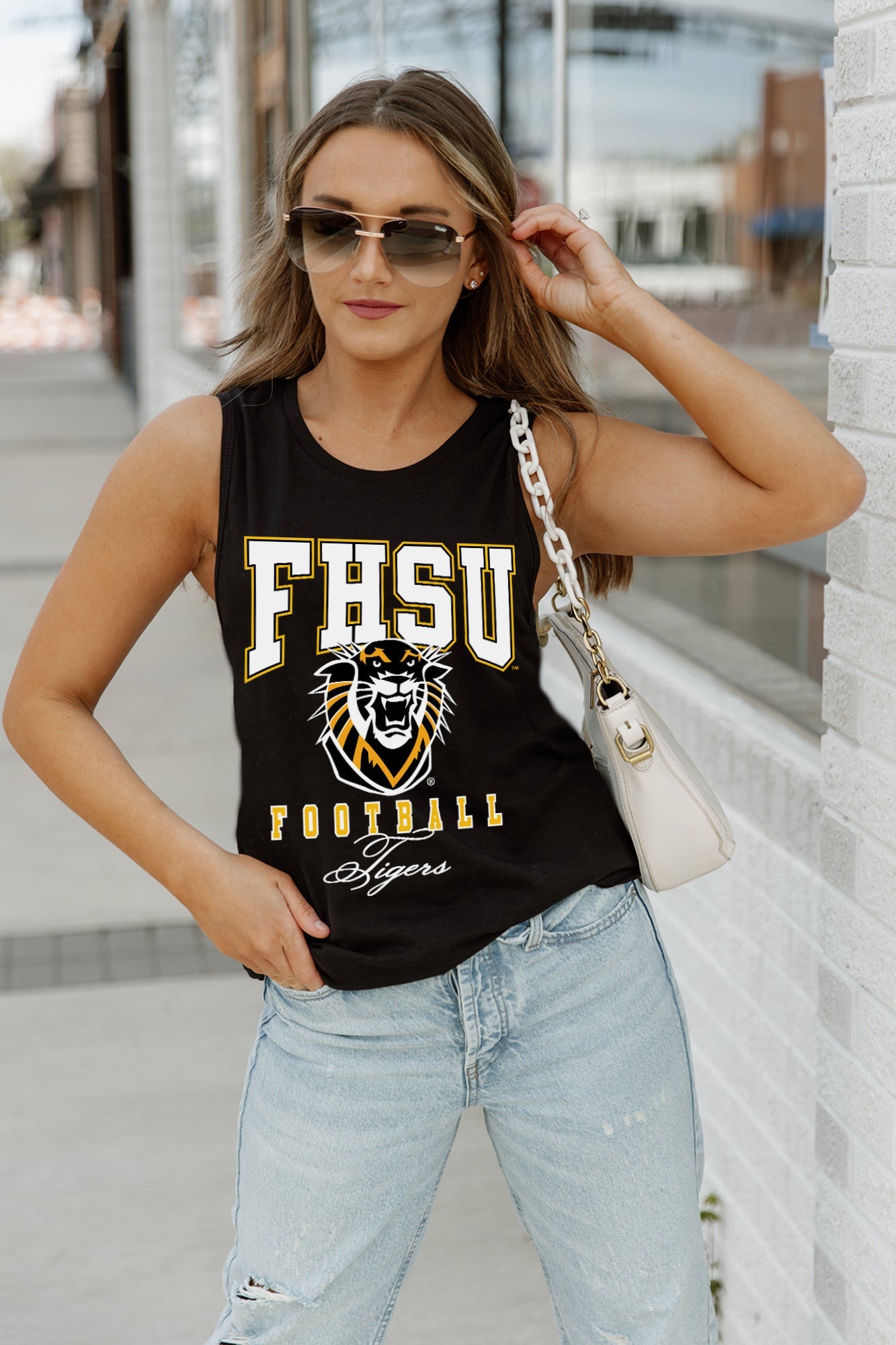 FORT HAYS STATE TIGERS PRESEASON OPENER RACERBACK TANK TOP