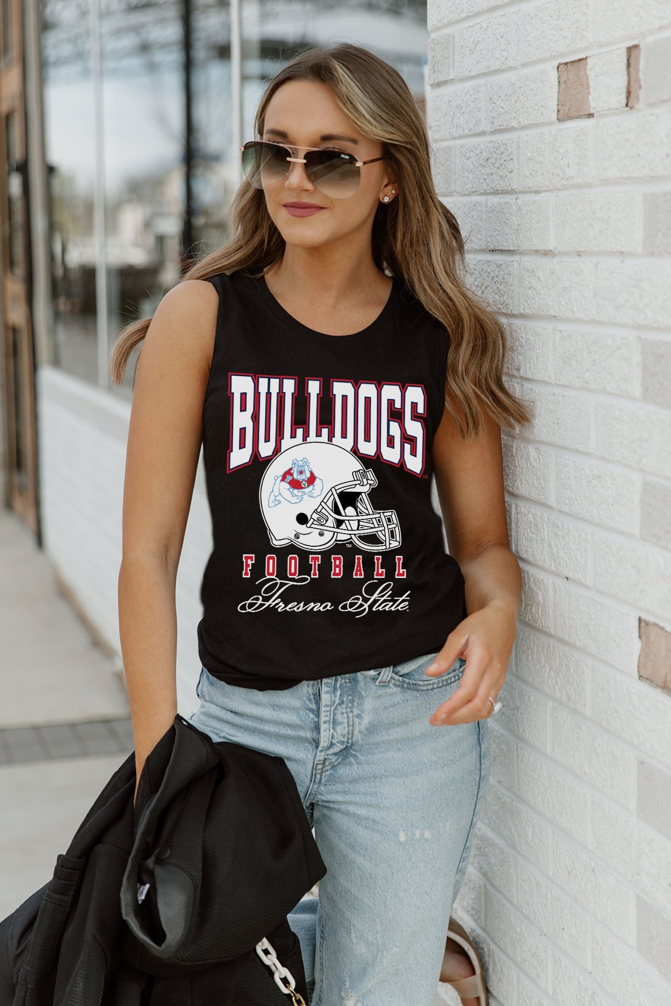 FRESNO STATE BULLDOGS PRESEASON OPENER RACERBACK TANK TOP