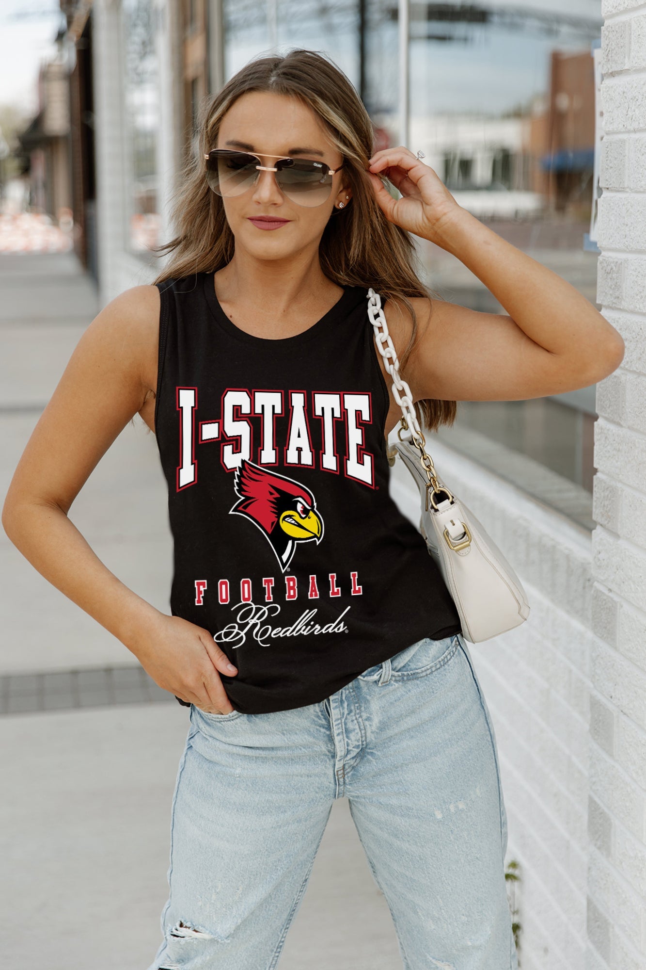 ILLINOIS STATE REDBIRDS PRESEASON OPENER RACERBACK TANK TOP