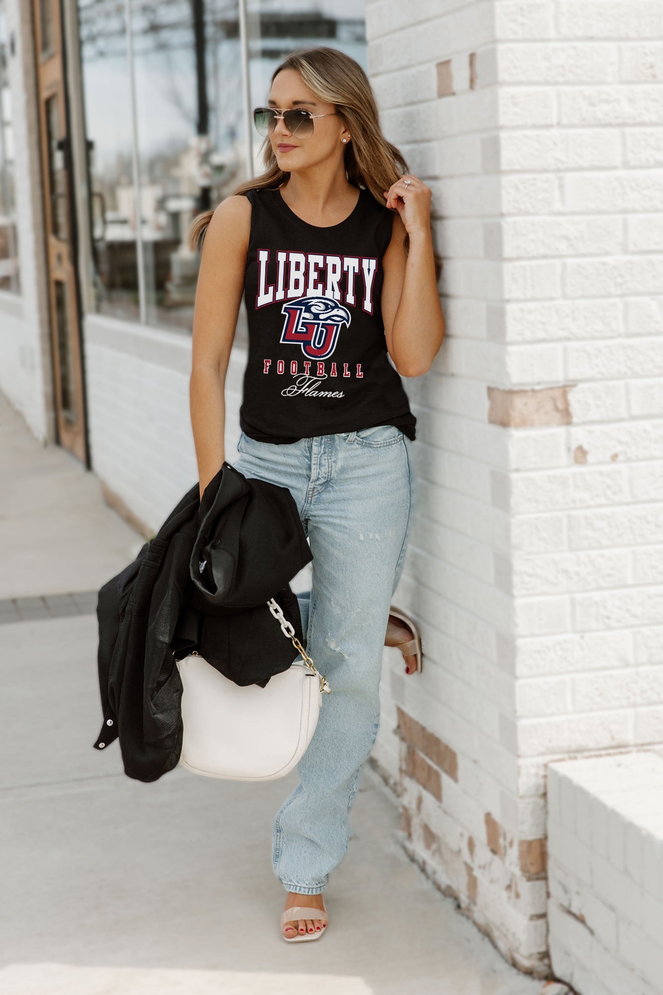 LIBERTY FLAMES PRESEASON OPENER RACERBACK TANK TOP