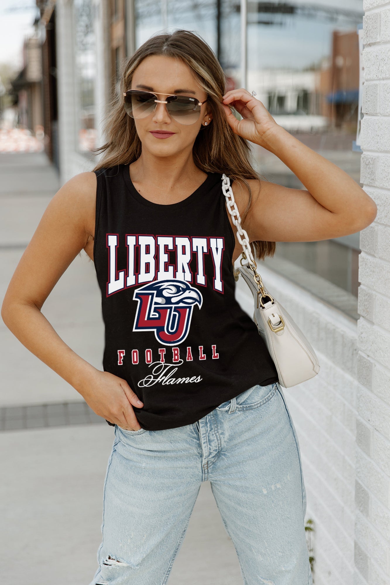 LIBERTY FLAMES PRESEASON OPENER RACERBACK TANK TOP