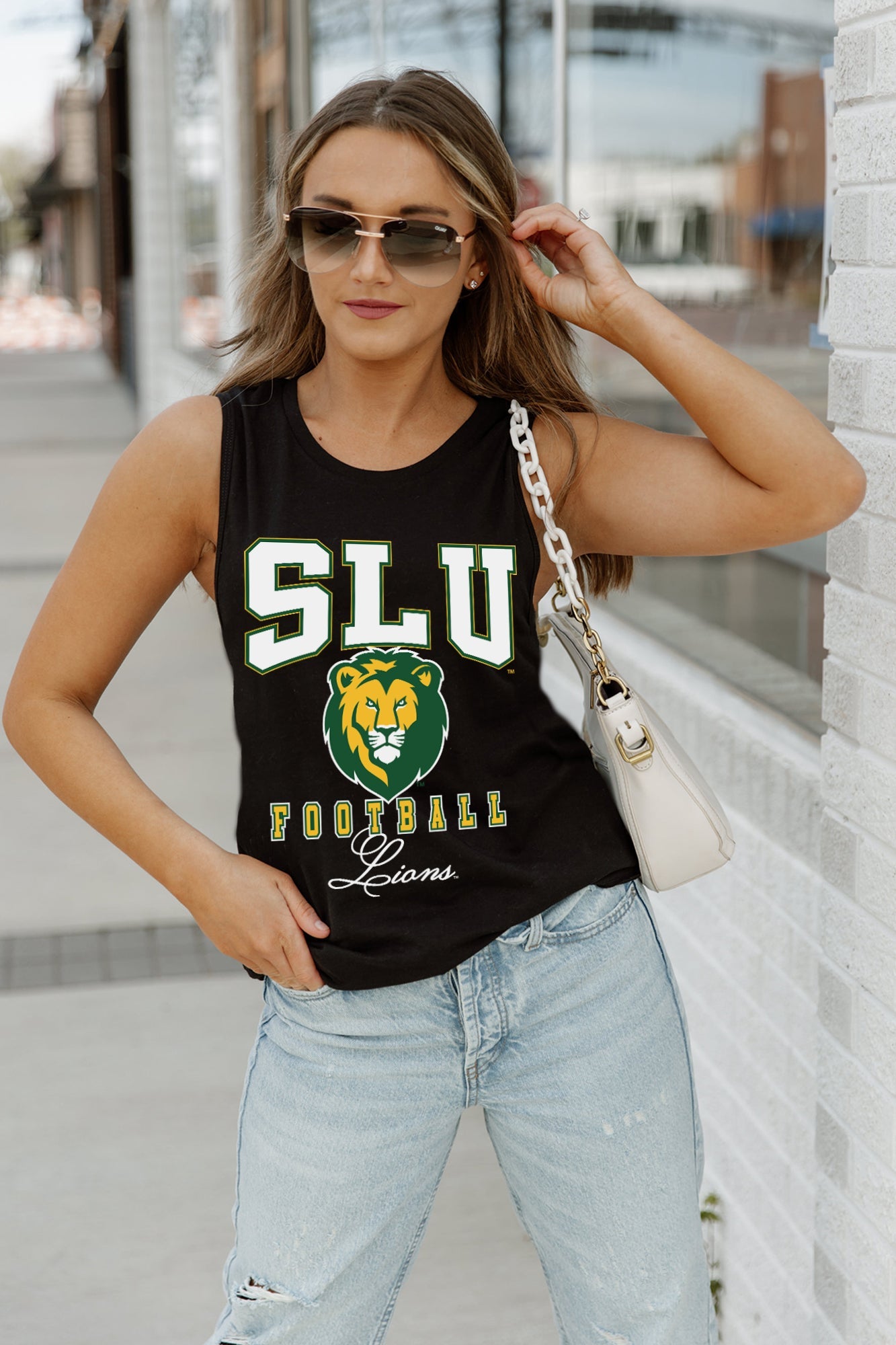 SOUTHEASTERN LOUISIANA LIONS PRESEASON OPENER RACERBACK TANK TOP