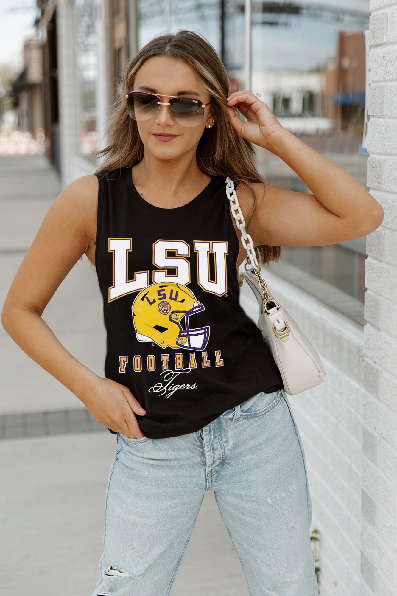 LSU TIGERS PRESEASON OPENER RACERBACK TANK TOP