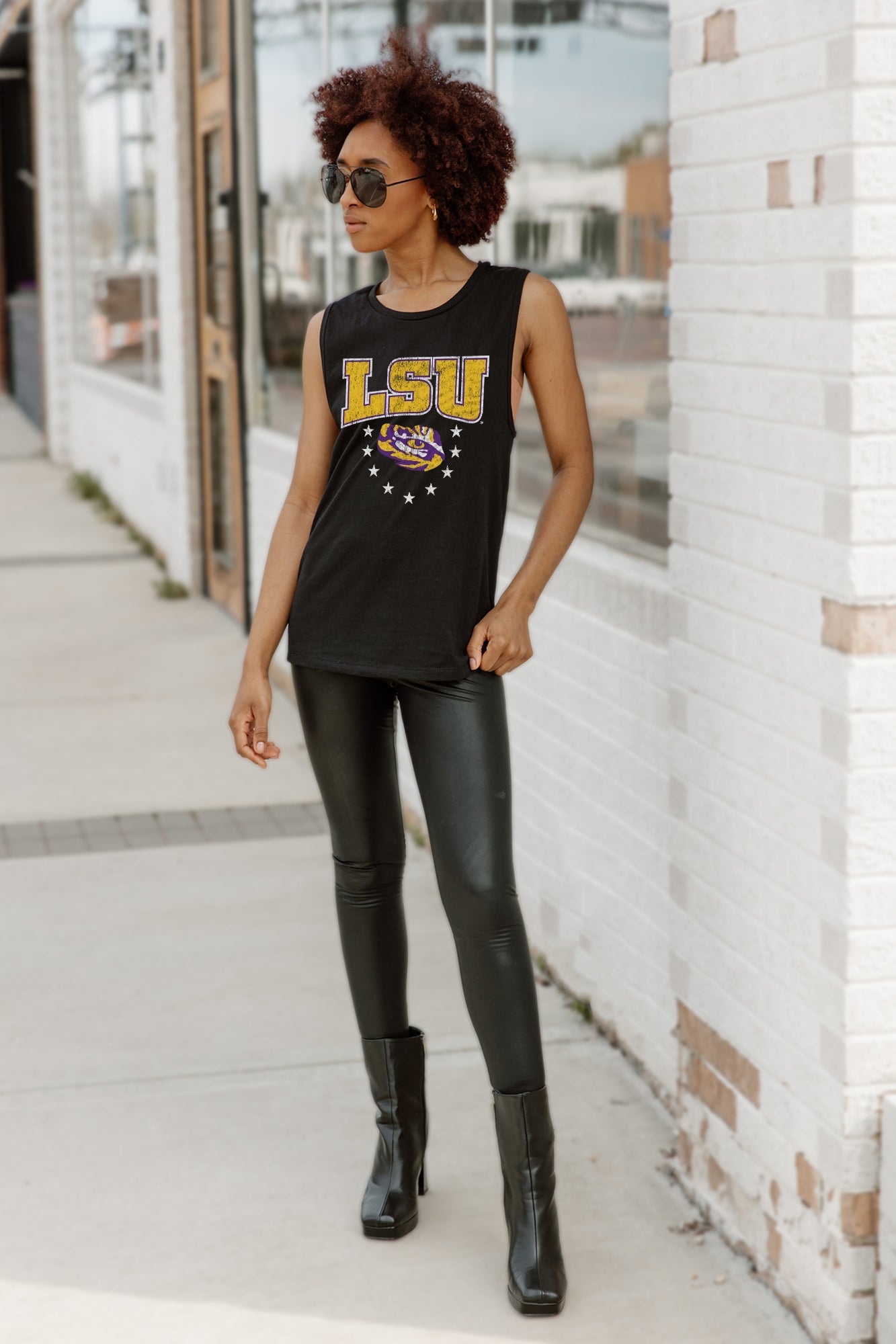 LSU TIGERS BABY YOU'RE A STAR RACERBACK TANK TOP