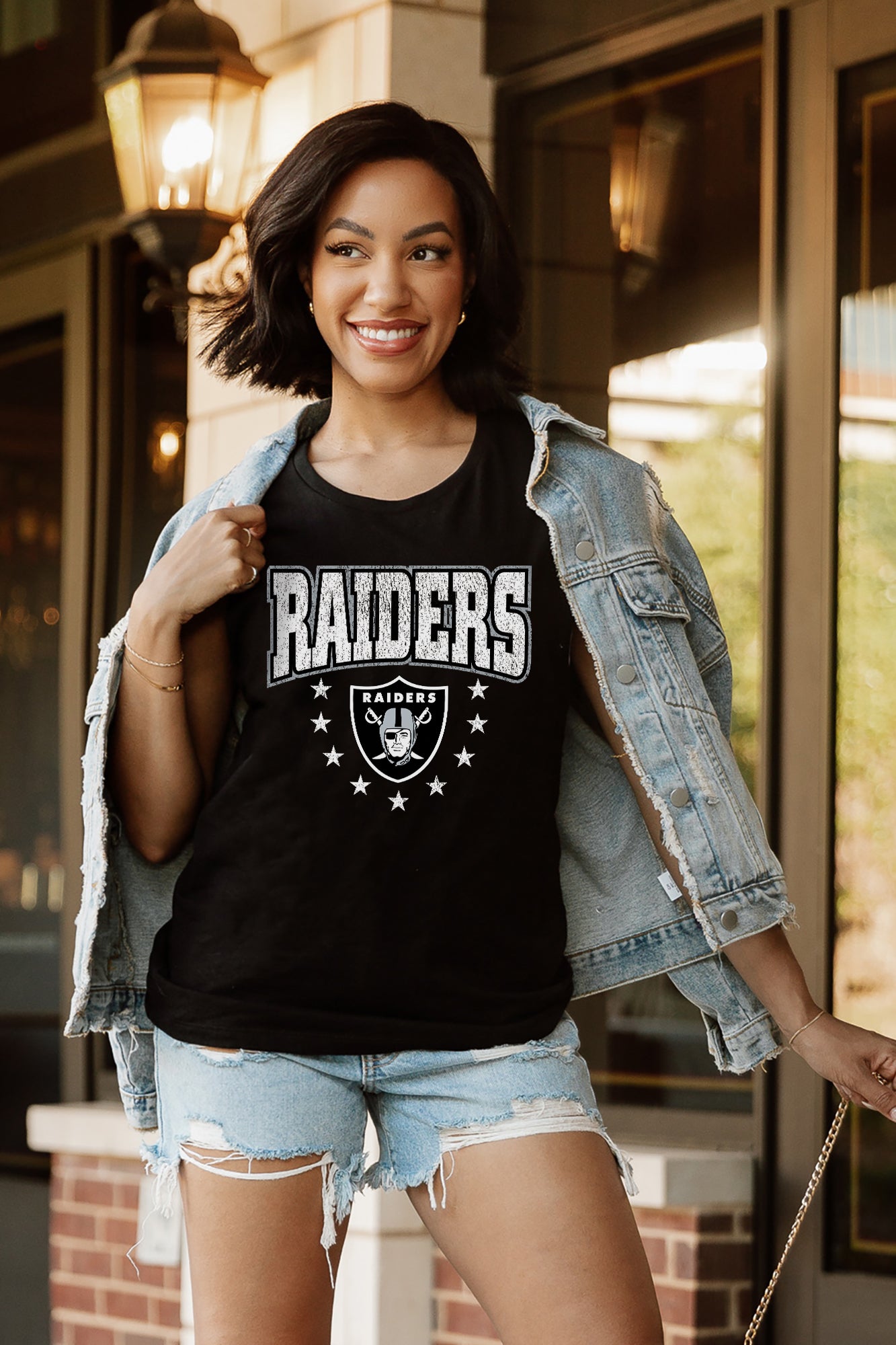 LAS VEGAS RAIDERS BABY YOU'RE A STAR RACERBACK TANK TOP