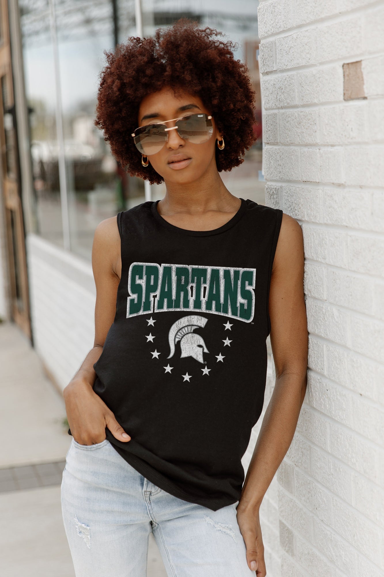 MICHIGAN STATE SPARTANS BABY YOU'RE A STAR RACERBACK TANK TOP