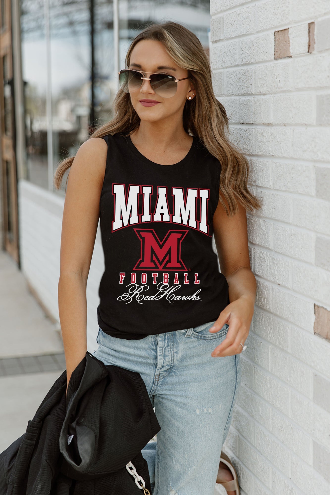 MIAMI OF OHIO REDHAWKS PRESEASON OPENER RACERBACK TANK TOP