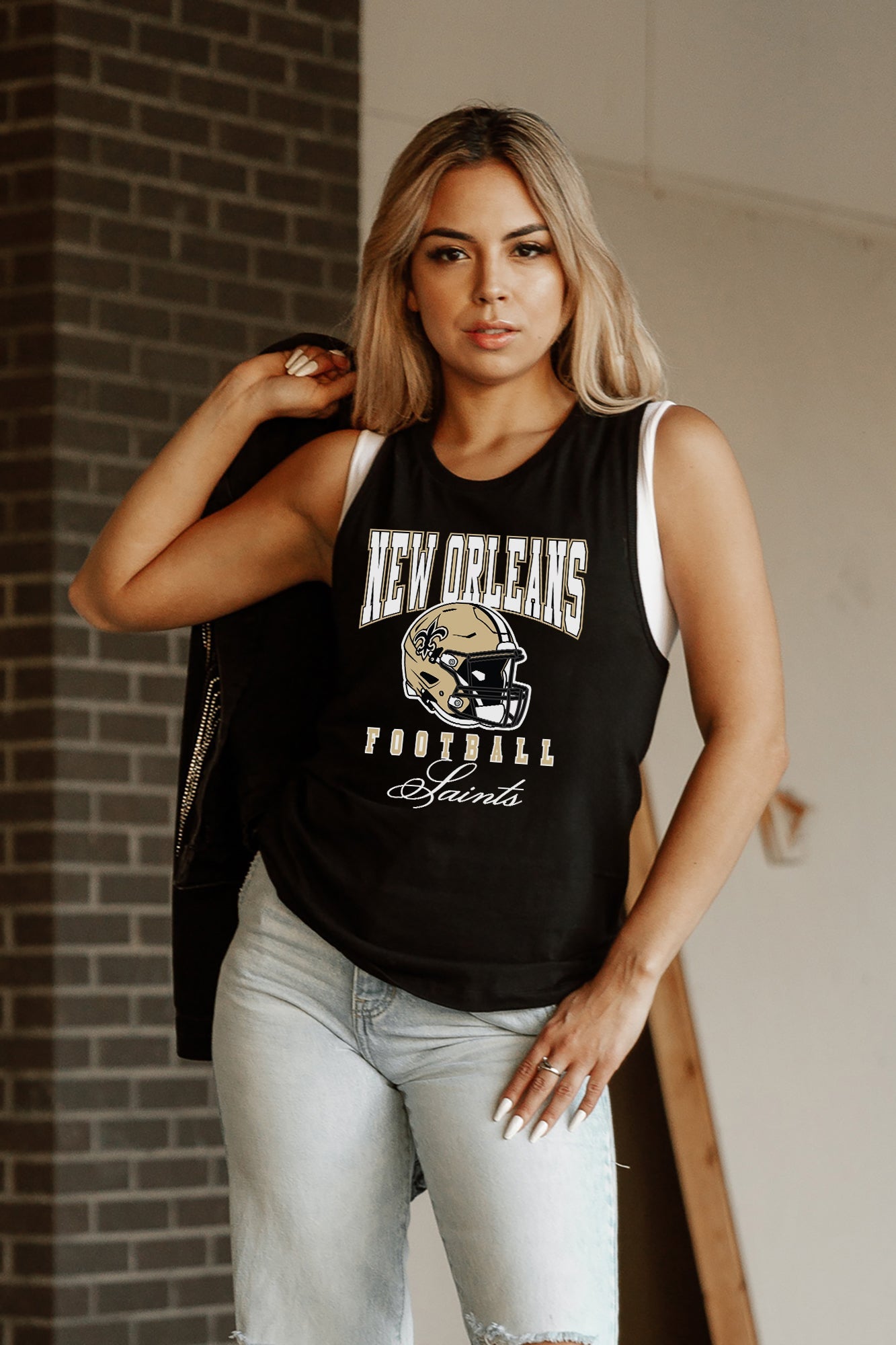 NEW ORLEANS SAINTS PRESEASON OPENER RACERBACK TANK TOP