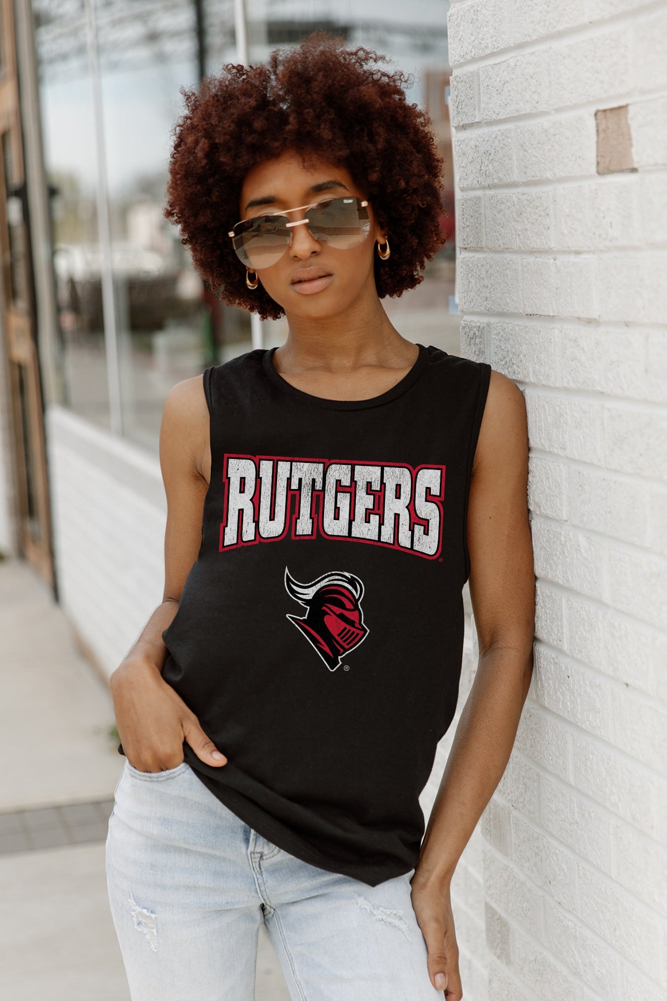 RUTGERS SCARLET KNIGHTS BABY YOU'RE A STAR RACERBACK TANK TOP