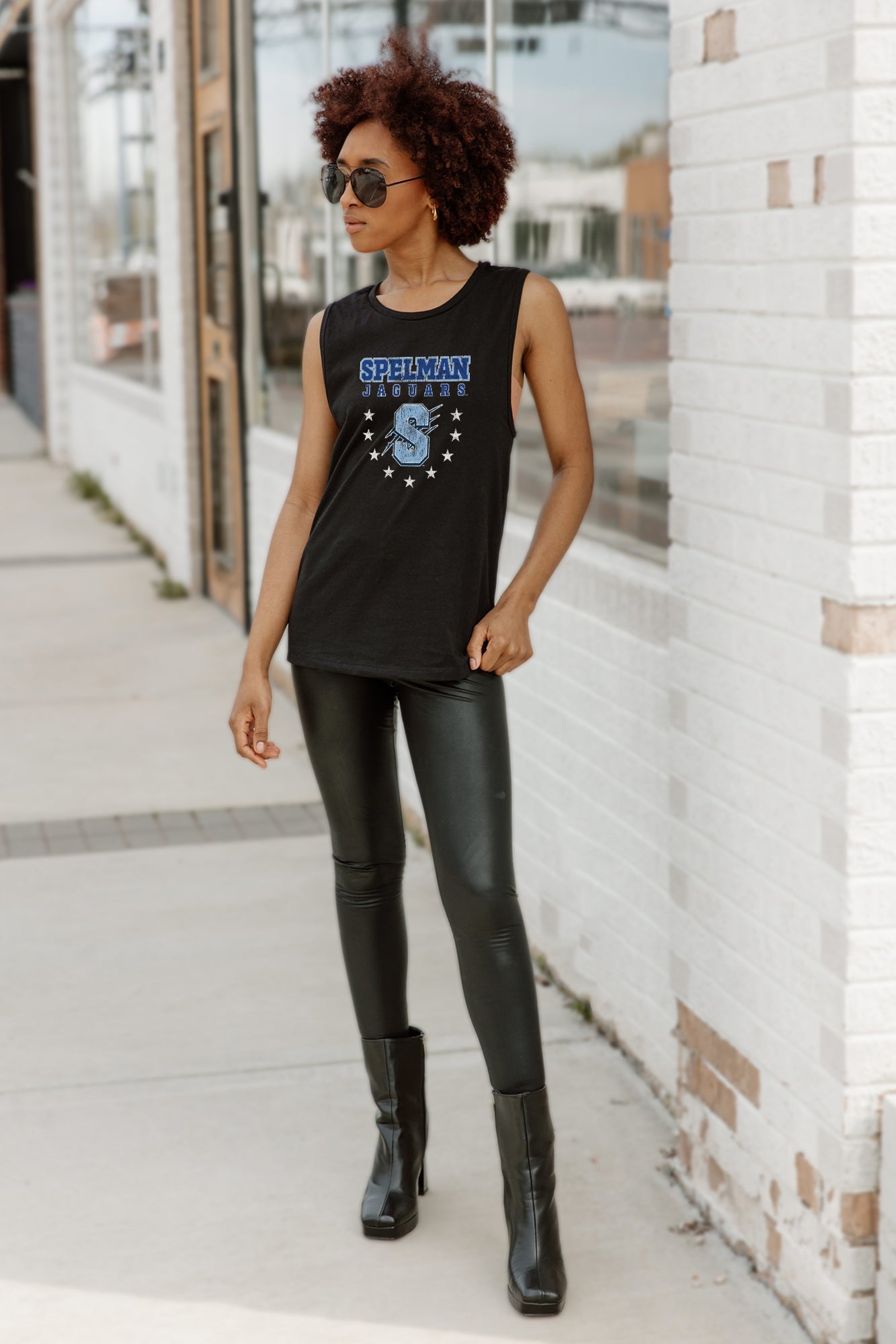 SPELMAN COLLEGE JAGUARS BABY YOU'RE A STAR RACERBACK TANK TOP