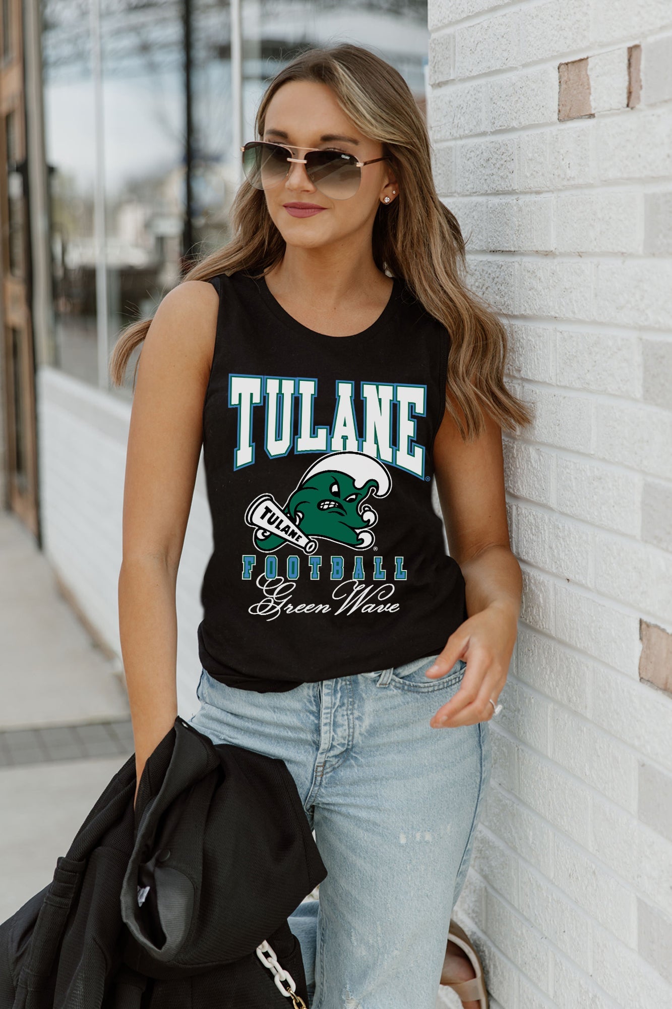 TULANE GREEN WAVE PRESEASON OPENER RACERBACK TANK TOP