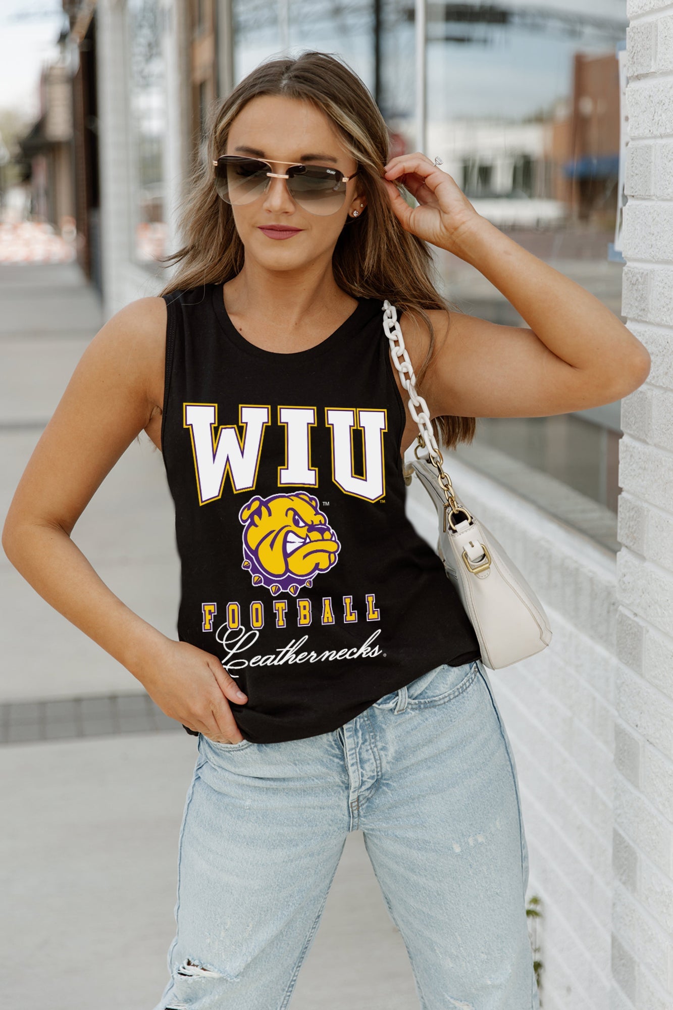 WESTERN ILLINOIS LEATHERNECKS PRESEASON OPENER RACERBACK TANK TOP