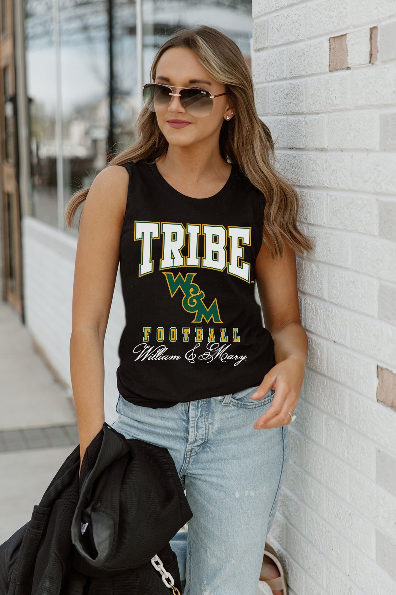 WILLIAM & MARY TRIBE PRESEASON OPENER RACERBACK TANK TOP