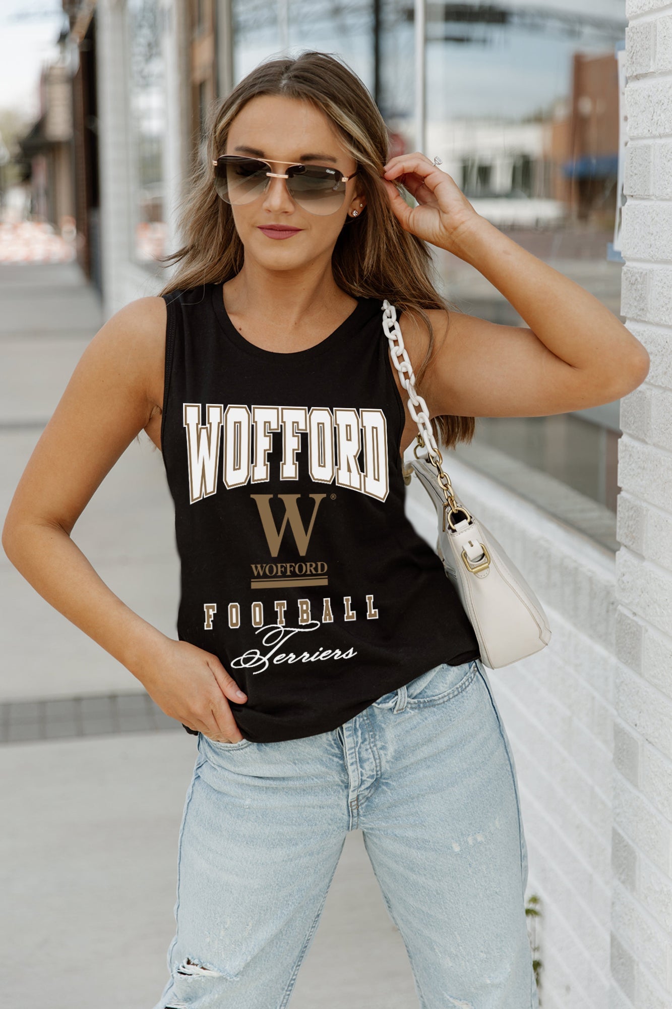 WOFFORD COLLEGE TERRIERS PRESEASON OPENER RACERBACK TANK TOP