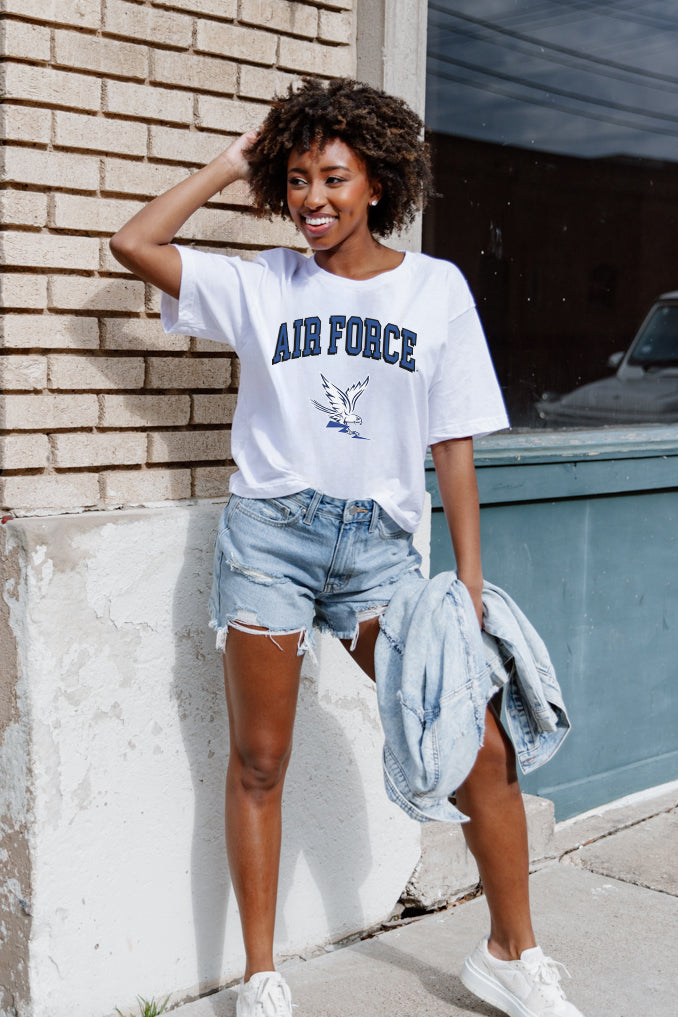 AIR FORCE FALCONS AROUND WE GO SHORT SLEEVE FLOWY TEE