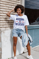 ARIZONA WILDCATS TO THE POINT SHORT SLEEVE FLOWY TEE