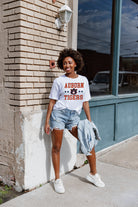 AUBURN TIGERS TO THE POINT SHORT SLEEVE FLOWY TEE