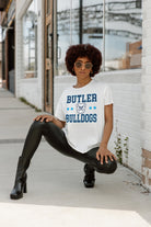 BUTLER BULLDOGS TO THE POINT SHORT SLEEVE FLOWY TEE