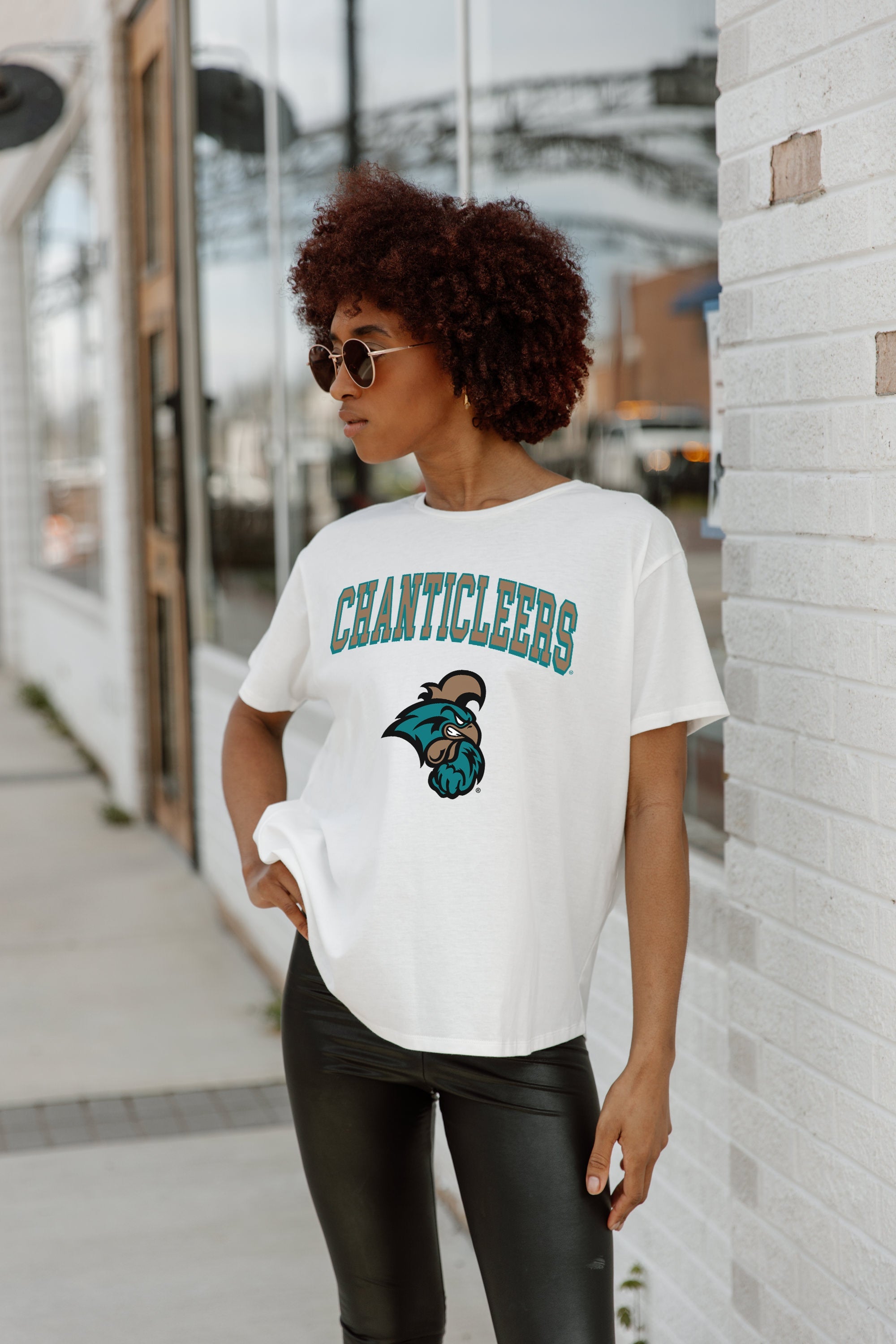 COASTAL CAROLINA CHANTICLEERS AROUND WE GO SHORT SLEEVE FLOWY TEE