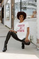 CHICO STATE WILDCATS TO THE POINT SHORT SLEEVE FLOWY TEE