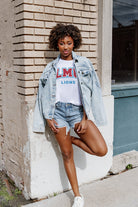 LOYOLA MARYMOUNT LIONS AROUND WE GO SHORT SLEEVE FLOWY TEE