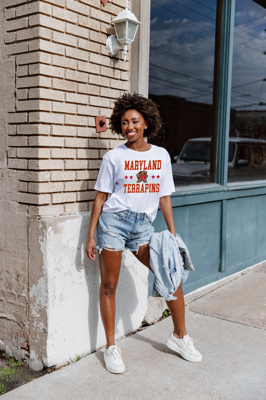 MARYLAND TERRAPINS TO THE POINT SHORT SLEEVE FLOWY TEE