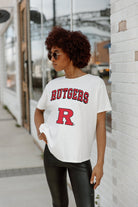 RUTGERS SCARLET KNIGHTS AROUND WE GO SHORT SLEEVE FLOWY TEE