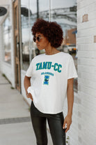 TEXAS A&M-CORPUS CHRISTI ISLANDERS AROUND WE GO SHORT SLEEVE FLOWY TEE